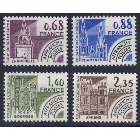 FRANCIA 1979 Preannullati (Monumenti Storici 1ª Serie) 4v MNH**