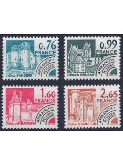 FRANCE 1980 Pre-cancelled (Historical Monuments 2nd Series) 4v MNH**