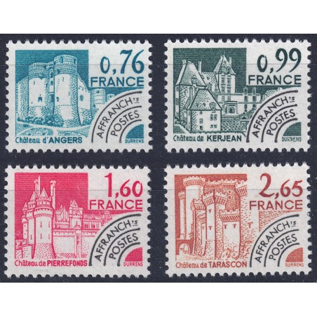 FRANCIA 1980 Preannullati (Monumenti Storici 2ª Serie) 4v MNH**