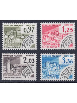 FRANCIA 1982 Preannullati (Monumenti Storici 4ª Serie) 4v MNH**
