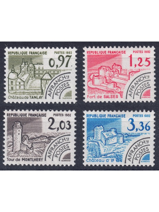 FRANCE 1982 Pre-Cancelled (Historical Monuments 4th Series) 4v MNH**