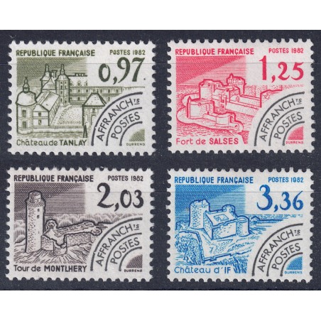 FRANCE 1982 Pre-Cancelled (Historical Monuments 4th Series) 4v MNH**