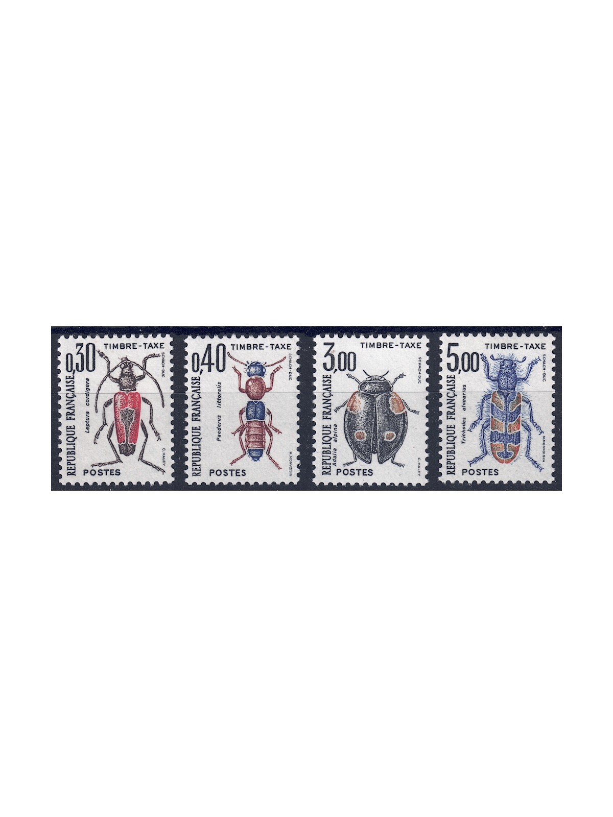 FRANCIA 1983 Segnatasse 4v MNH**
