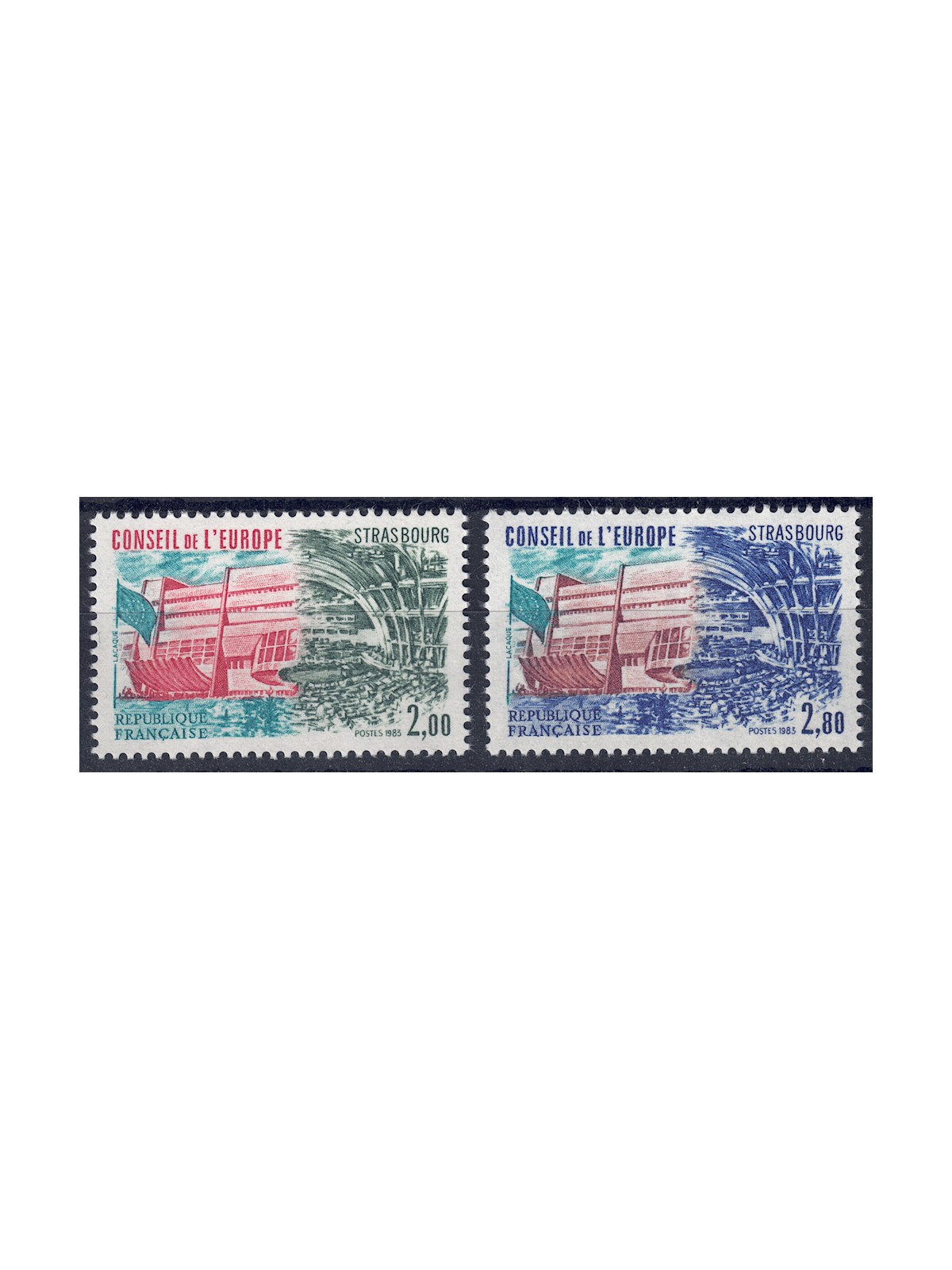 FRANCE 1983 Service (Council of Europe) 2v MNH**