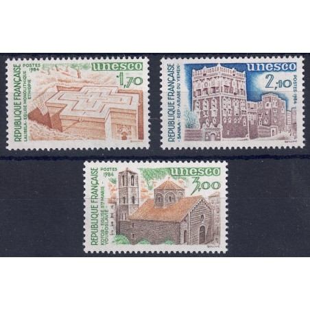 FRANCIA 1984 Francobolli di Servizio (UNESCO) 3v MNH**