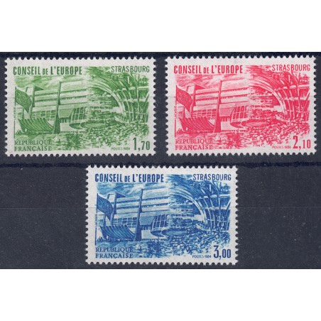 FRANCE 1984 Service (Council of Europe) 3v MNH**