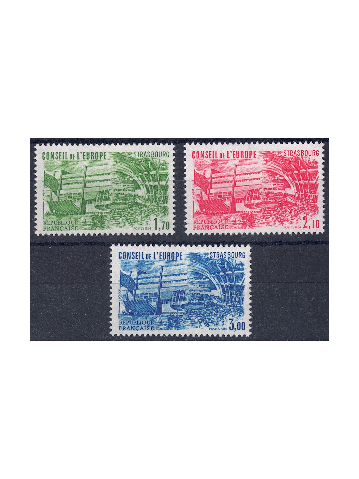 FRANCE 1984 Service (Council of Europe) 3v MNH**