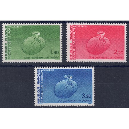 FRANCIA 1985 Servizio (Consiglio d'Europa) 3v MNH**