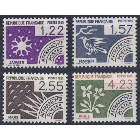 FRANCIA 1985 Preannullati (I Mesi dell'Anno - 1ª Serie) 4v MNH**
