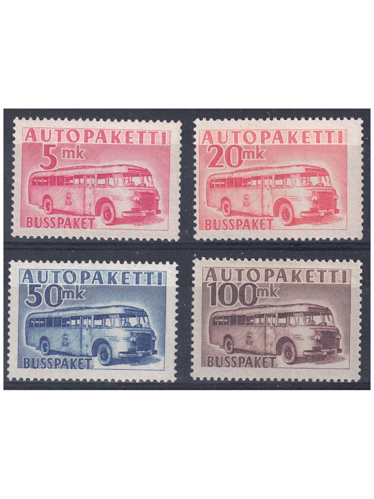 FINLANDIA 1952 Pacchi postali 4v MNH**
