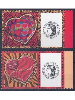 FRANCIA 2006 San Valentino (Jean-Louis Scherrer) da MF 2v MNH**