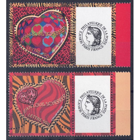 FRANCE 2006 Valentine's Day (Jean-Louis Scherrer) from m/s 2v MNH**