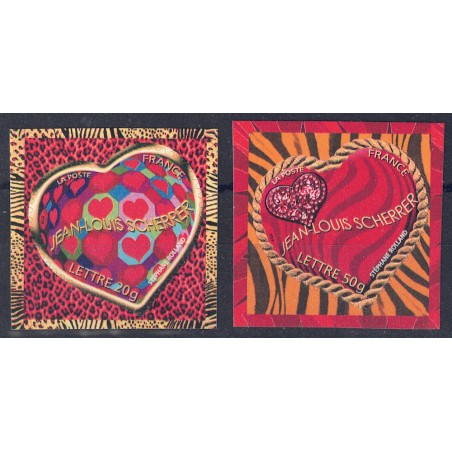 FRANCE 2006 Valentine's Day (Jean-Louis Scherrer) 2v self-adhesive MNH**