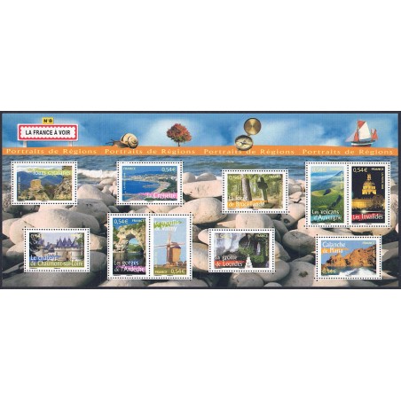FRANCIA 2006 Ritratti di regioni francesi (8ª serie) BF MNH**