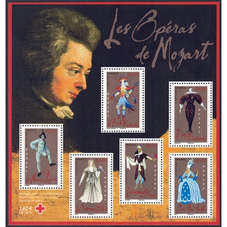 FRANCE 2006 Wolfgang Amadeus Mozart s/s MNH**