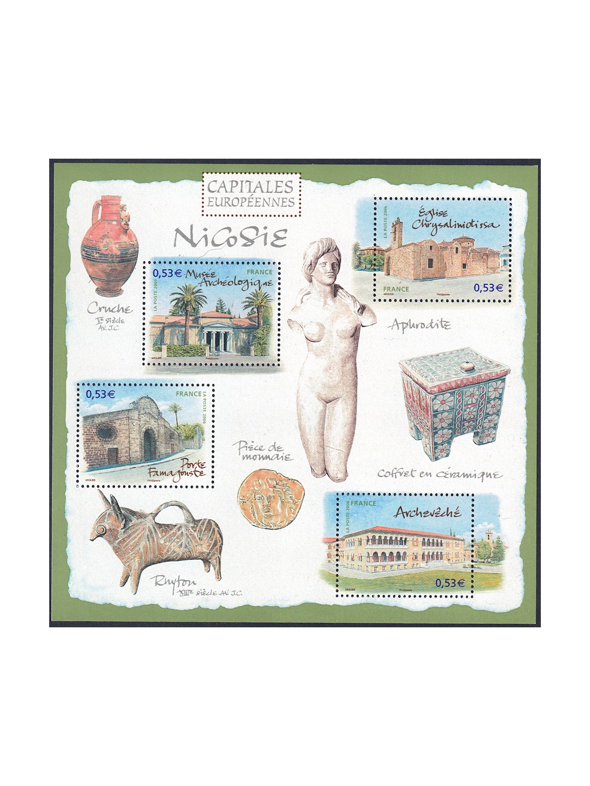 FRANCIA 2006 Capitali Europee (Nicosia) BF MNH**