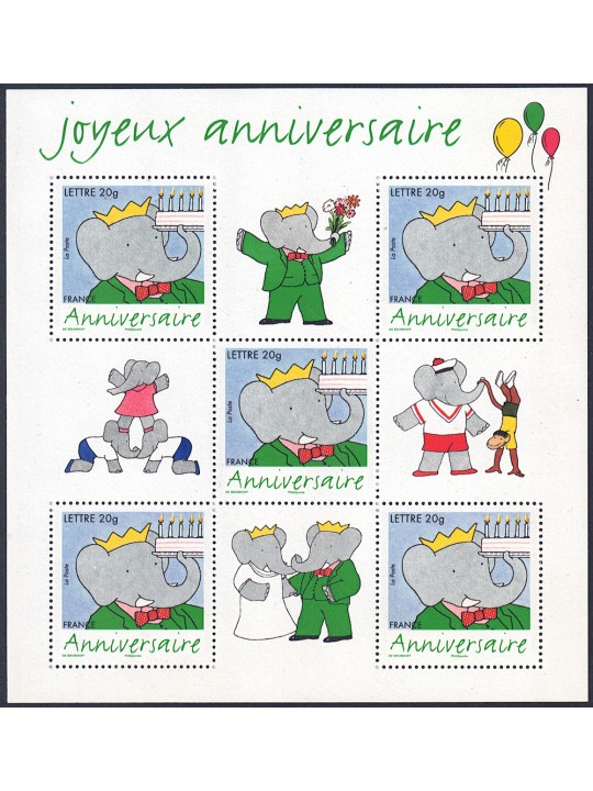 FRANCE 2006 Greeting stamp (comics) s/s MNH**