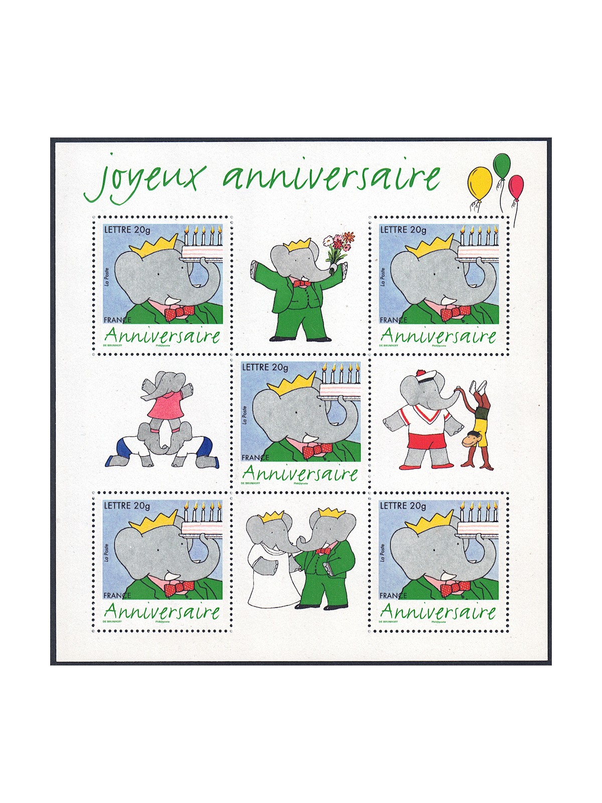 FRANCE 2006 Greeting stamp (comics) s/s MNH**