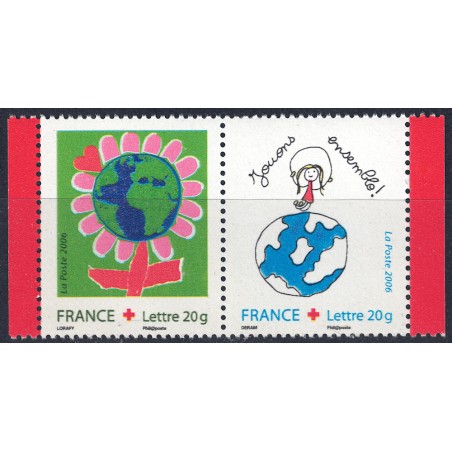 FRANCE 2006 Pro Red Cross 2v MNH**