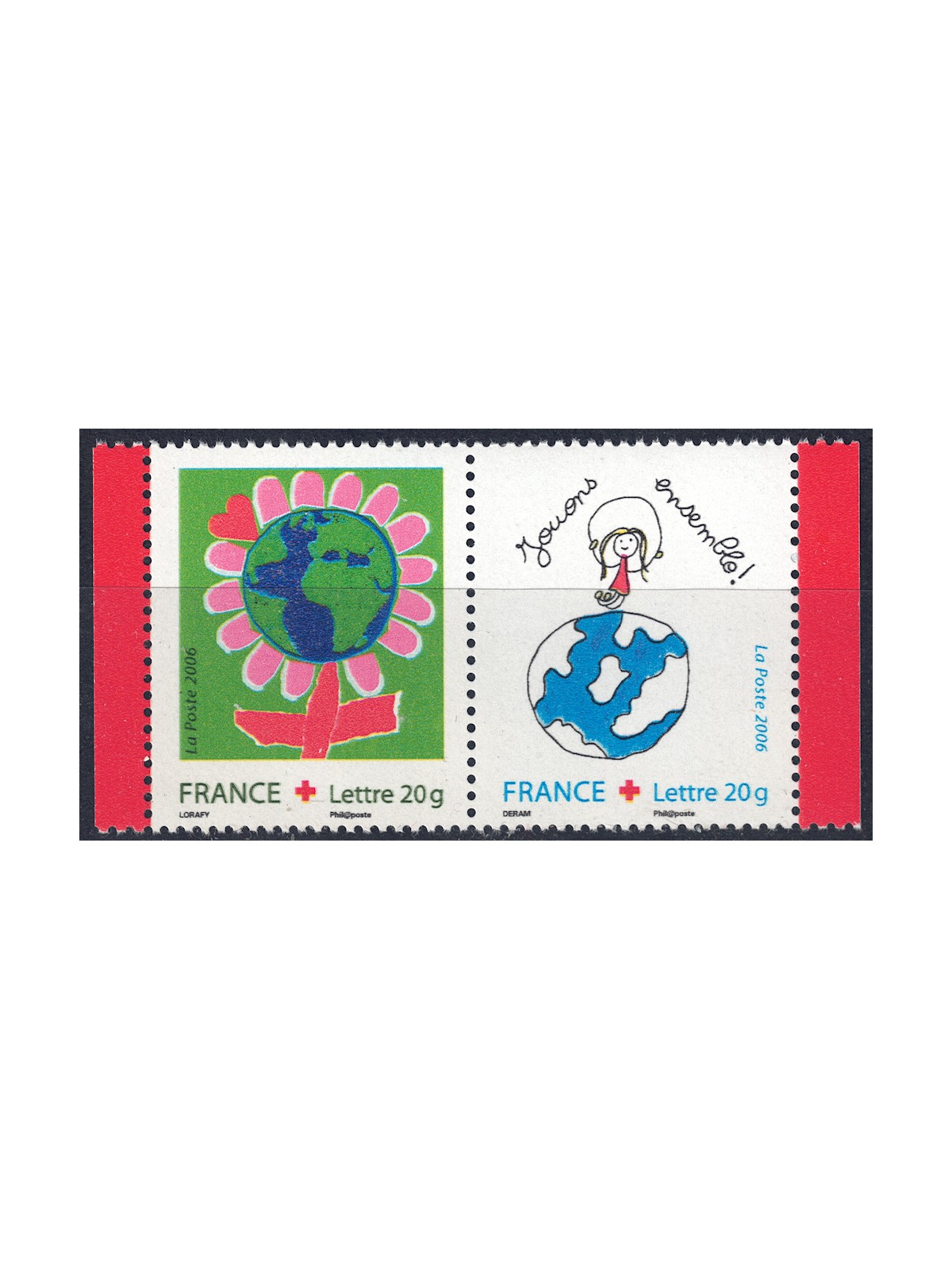 FRANCE 2006 Pro Red Cross 2v MNH**