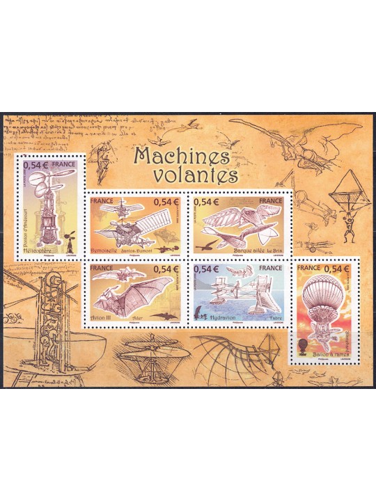 FRANCIA 2006 Le Macchine Volanti BF MNH**