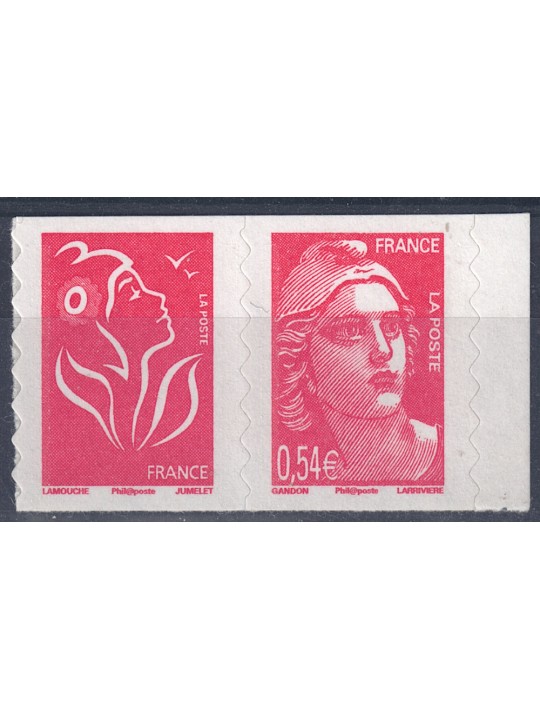 FRANCE 2006 Marianne de Gandon (from booklet) 2v MNH**