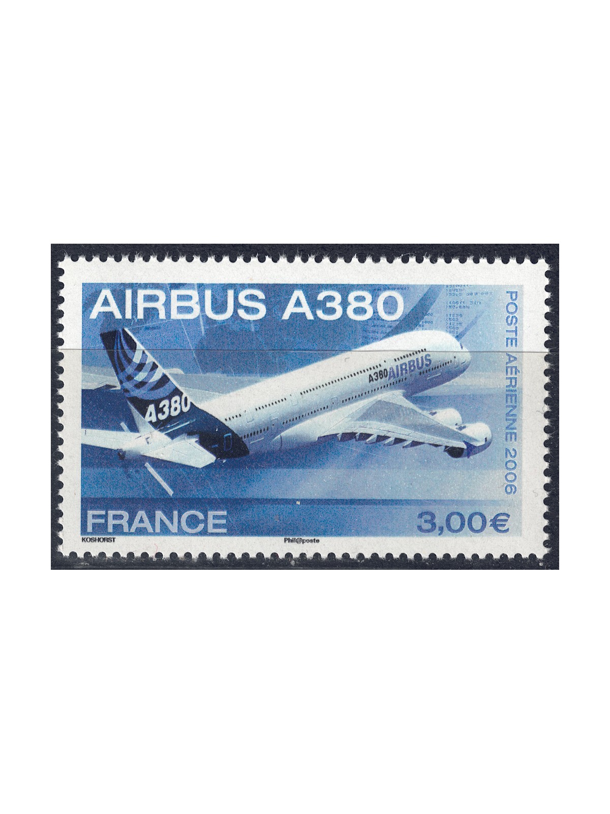 FRANCE 2006 Airmail (Airbus A380) MNH**