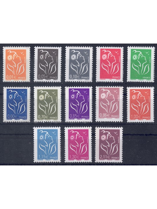 FRANCE 2006 Marianne (Definitives) 13v MNH**