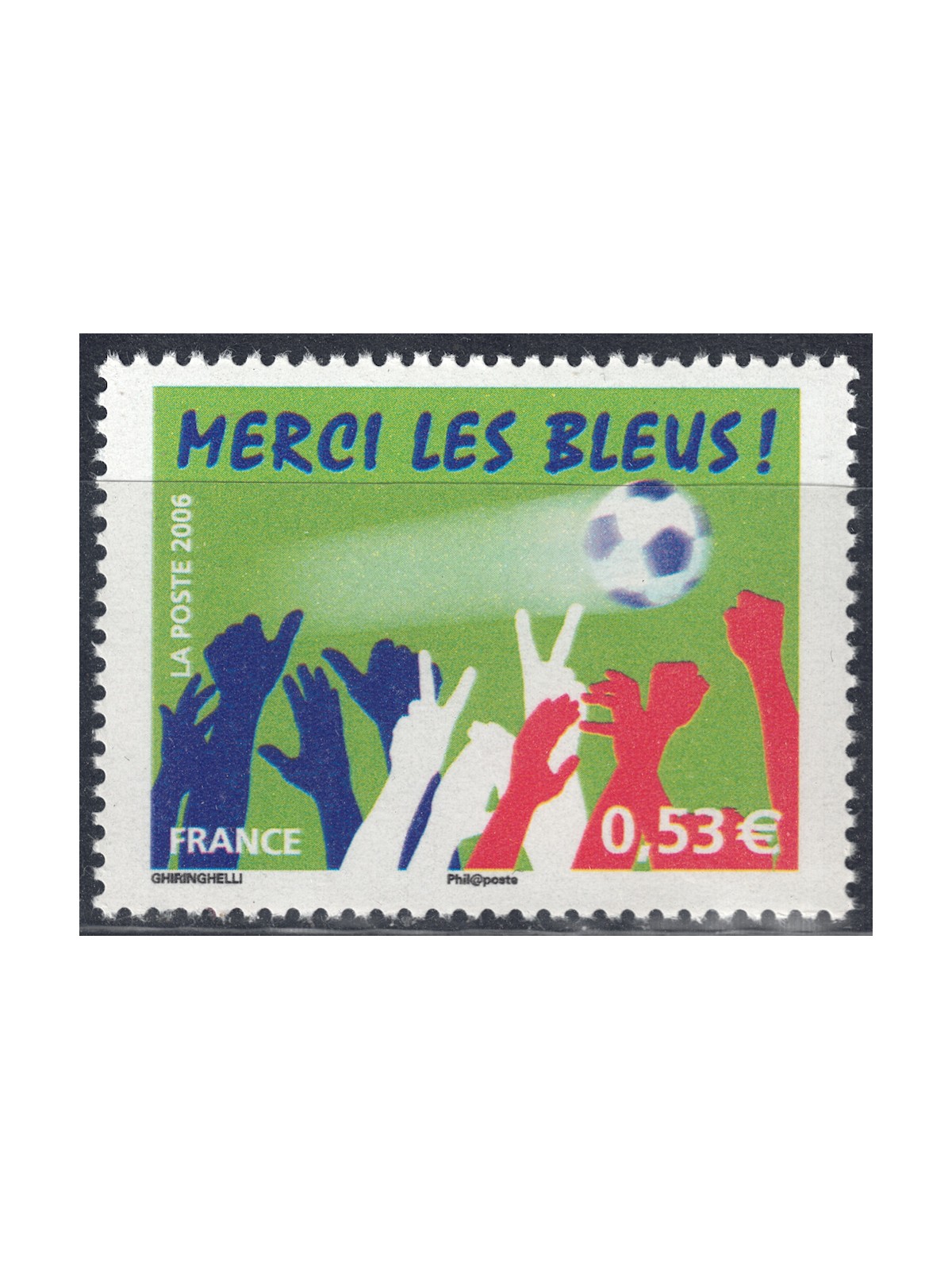FRANCIA 2006 Merci les Bleus MNH**