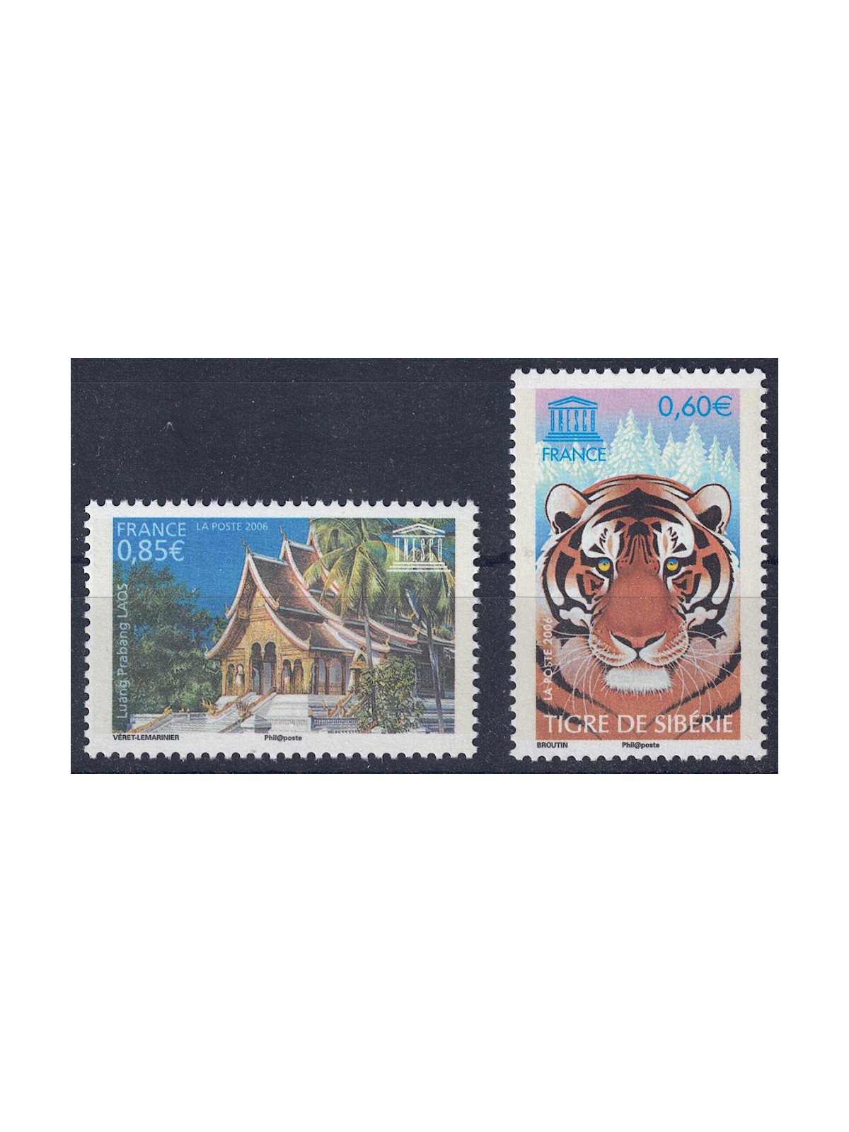 FRANCE 2006 Official Stamps (UNESCO) 2v MNH**