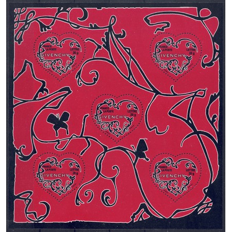 FRANCE 2007 Valentine's Day (Givenchy) s/s MNH**
