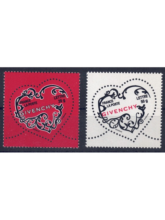FRANCE 2007 Valentine's Day (Givenchy) 2v MNH**