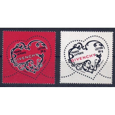 FRANCE 2007 Valentine's Day (Givenchy) 2v MNH**
