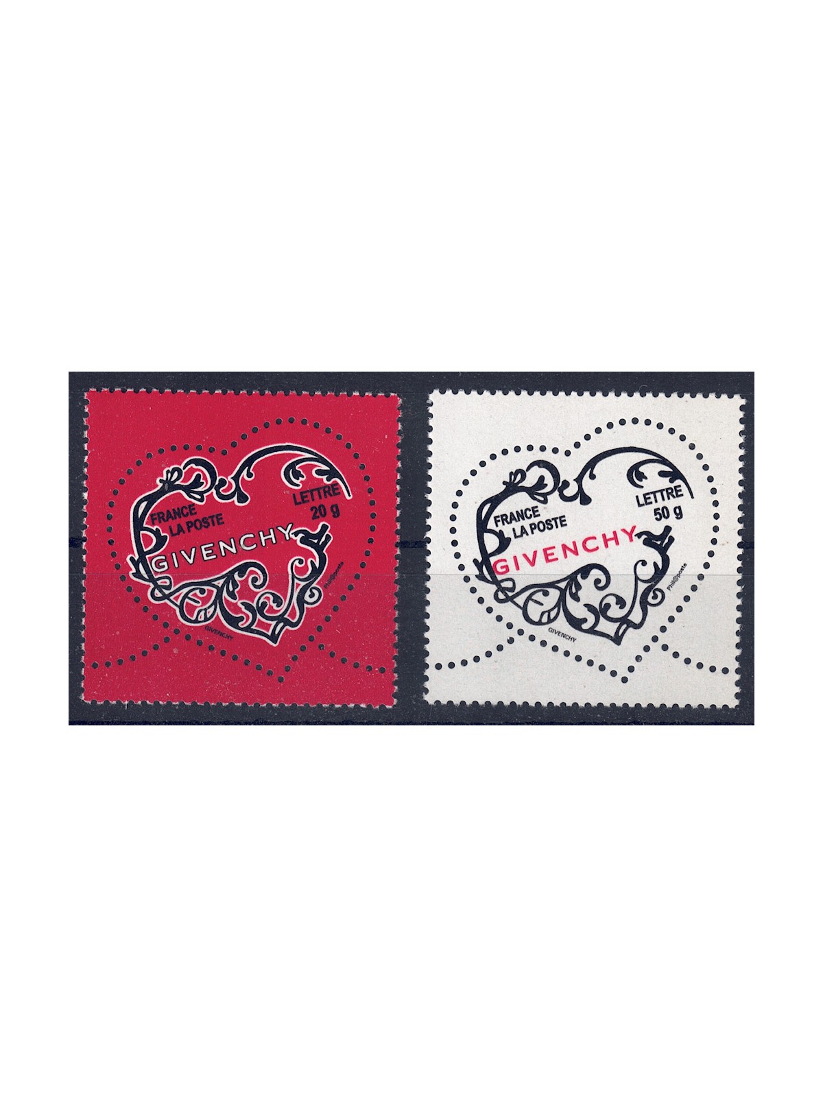 FRANCE 2007 Valentine's Day (Givenchy) 2v MNH**
