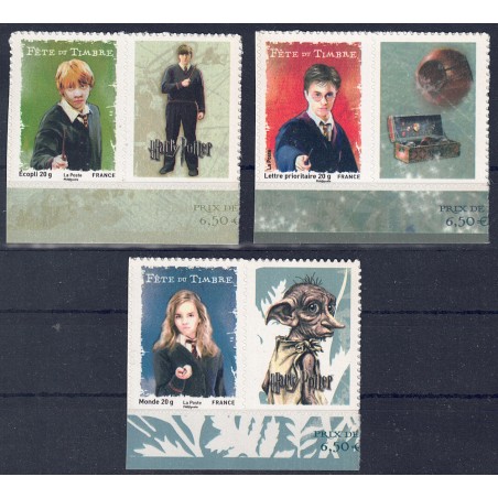 FRANCE 2007 Harry Potter (self-adhesive) 3v MNH**