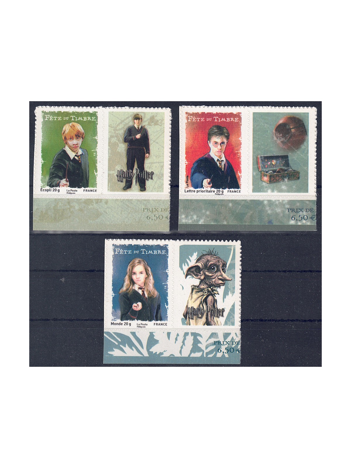 FRANCE 2007 Harry Potter (self-adhesive) 3v MNH**