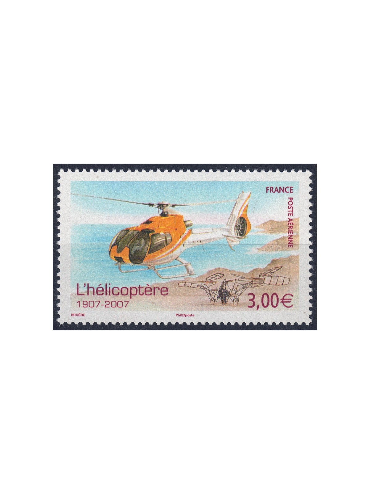 FRANCIA 2007 Posta Aerea (Elicottero) dent. 13x13¼ MNH**