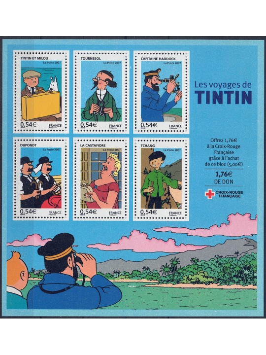 FRANCIA 2007 Fumetti (Tintin e Milou) BF MNH**