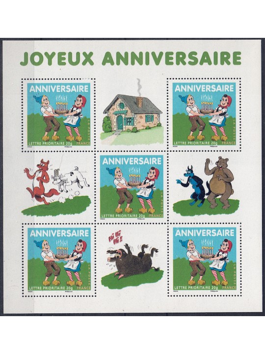 FRANCIA 2007 Joyeux Anniversaire BF MNH**