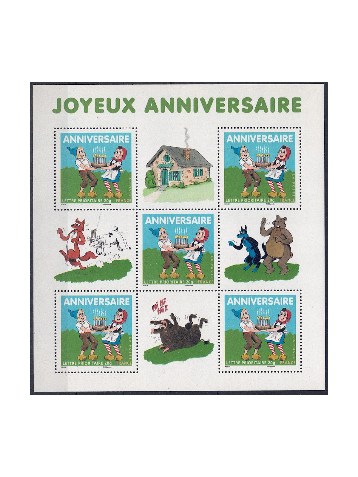FRANCE 2007 Joyeux Anniversaire s/s MNH**