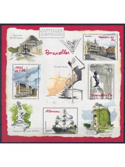 FRANCIA 2007 Capitali Europee (Bruxelles) BF MNH**