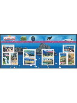 FRANCIA 2007 Ritratti di regioni francesi (9ª serie) BF MNH**