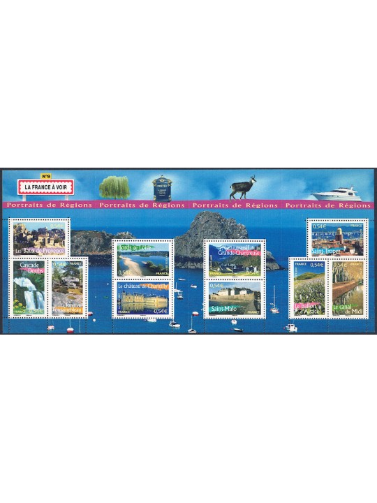 FRANCE 2007 Portraits of French regions (9th series) s/s MNH**