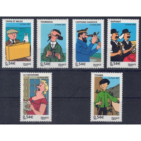 FRANCIA 2007 Fumetti (Tintin e Milou) 6v MNH**
