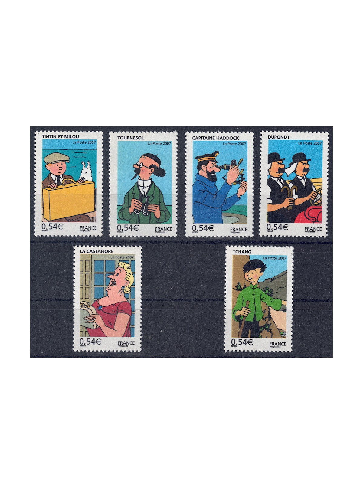 FRANCIA 2007 Fumetti (Tintin e Milou) 6v MNH**