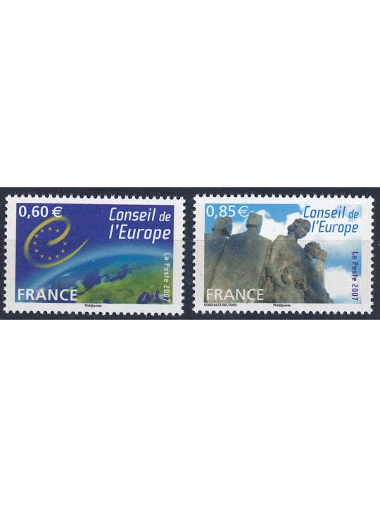 FRANCE 2007 Service (Council of Europe) 2v MNH**