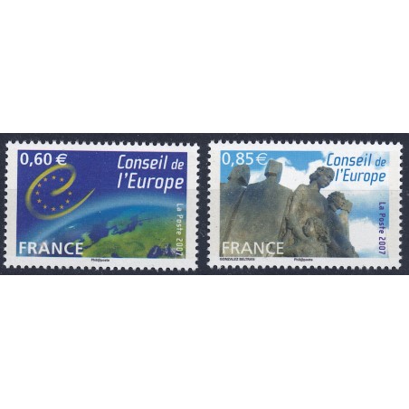 FRANCE 2007 Service (Council of Europe) 2v MNH**
