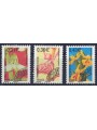 FRANCE 2008 Pre-cancelled (Flowers) 3v MNH**