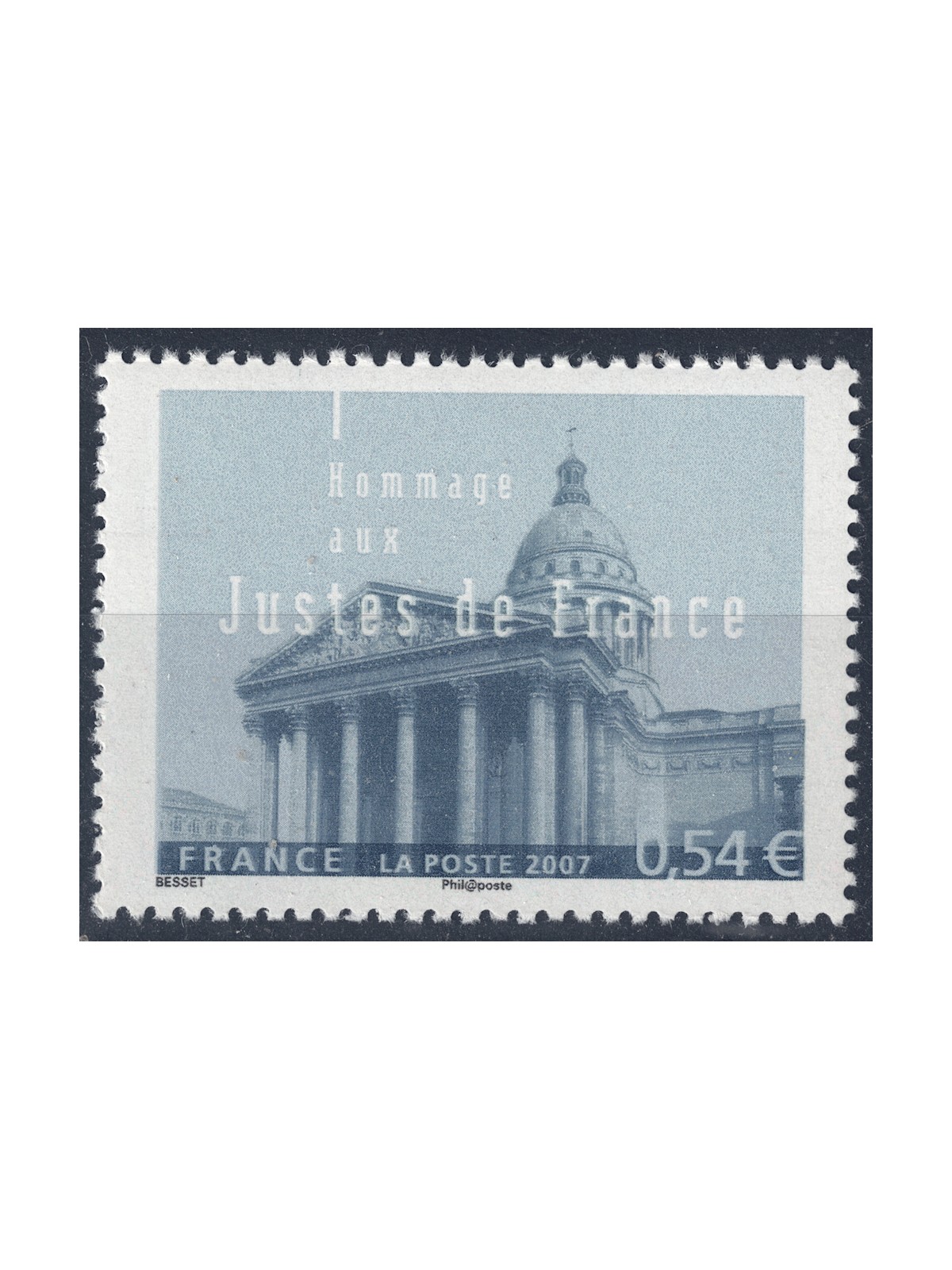 FRANCE 2007 Tribute to the Righteous of France MNH**