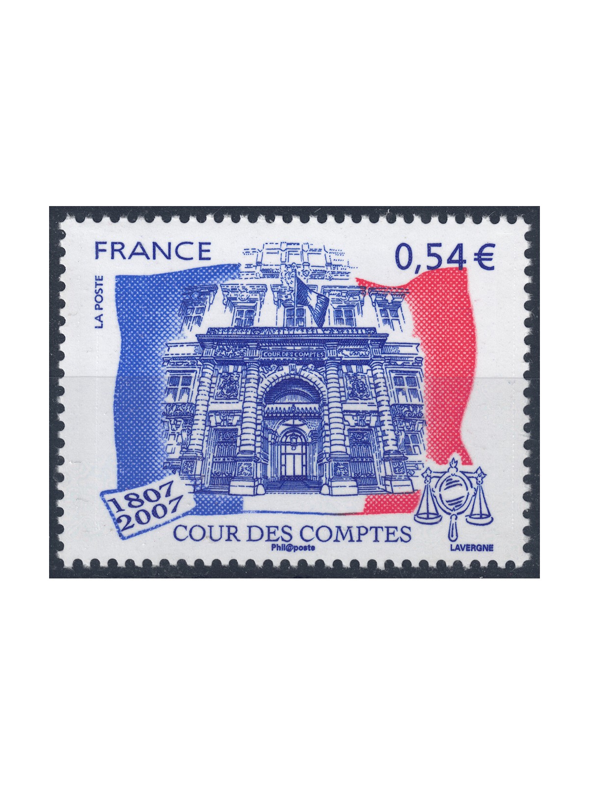 FRANCE 2007 Court of Auditors MNH**